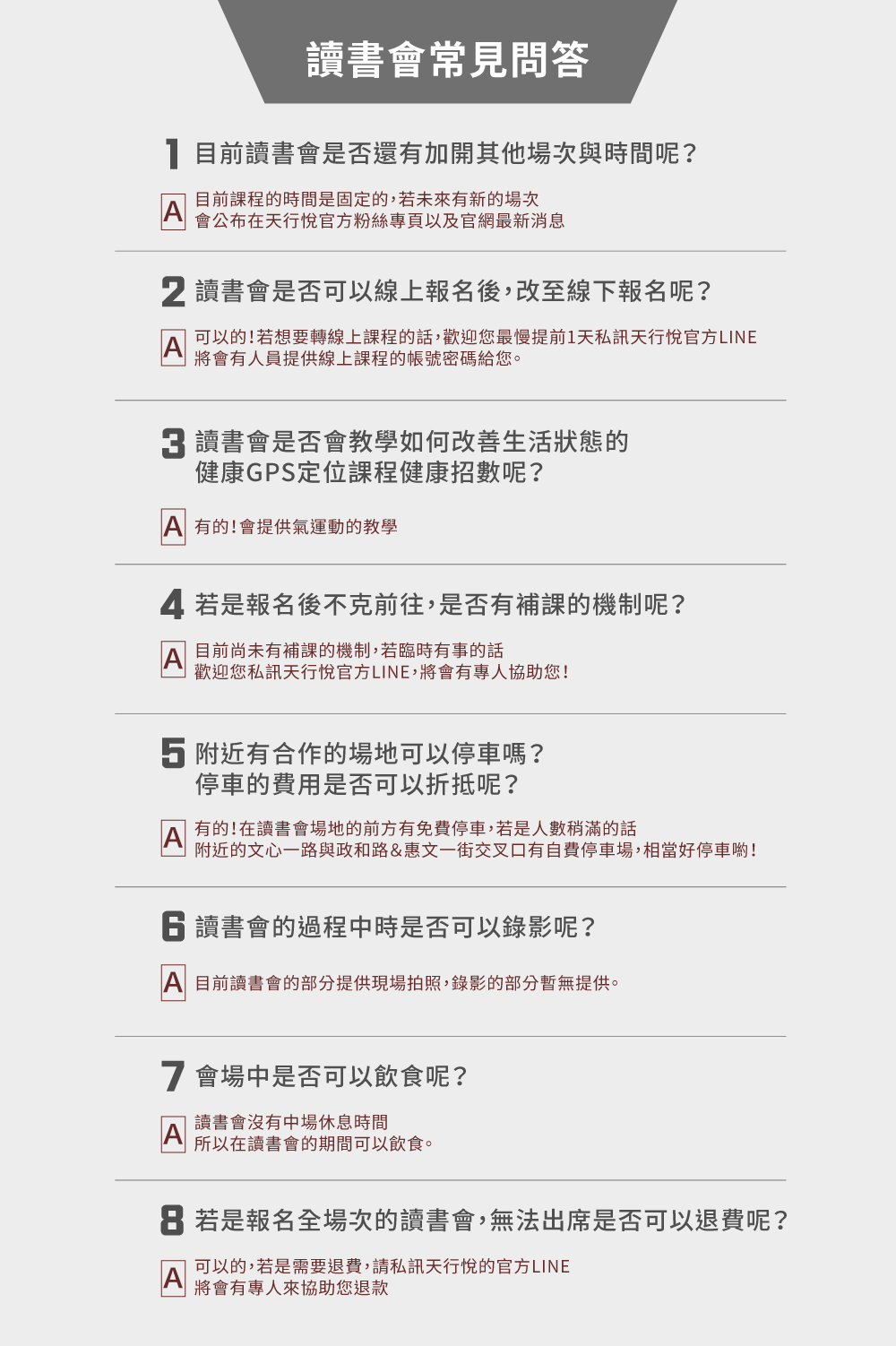 讀書會常見問題-健康讀書會